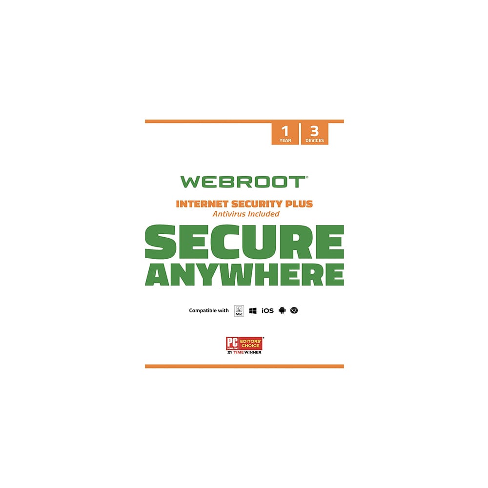Click to open expanded view Webroot Internet Security Plus 2022 | 3-Device | 1-Year Subscription | Download